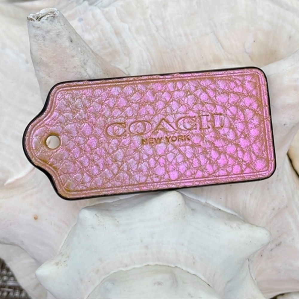 Coach Pink Hologram Hang Tag